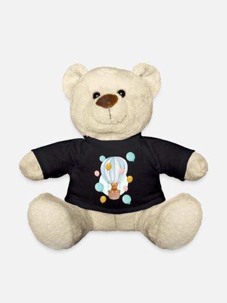 Teddy im Ballon - Teddy - Schwarz