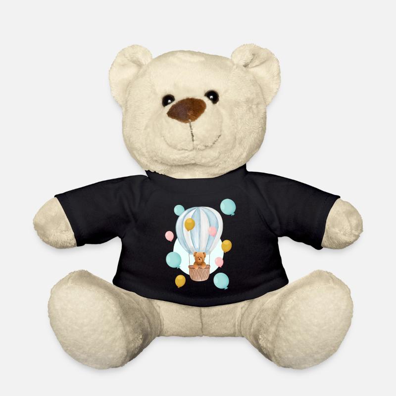 Teddy im Ballon - Teddy - Schwarz