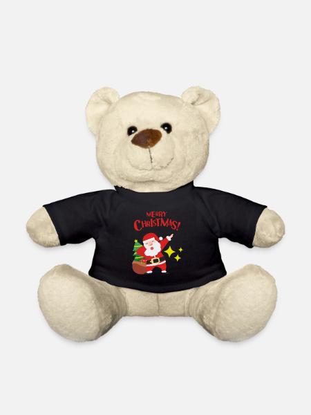 Christmas dab T-shirt for a beautiful holiday. - Teddy Bear - black