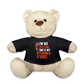 Plumbing Plumber Vintage I'm Not - Teddy Bear - black - Front
