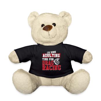 Drag Racing Race Car Vintage Je suis - Nounours - noir - Devant