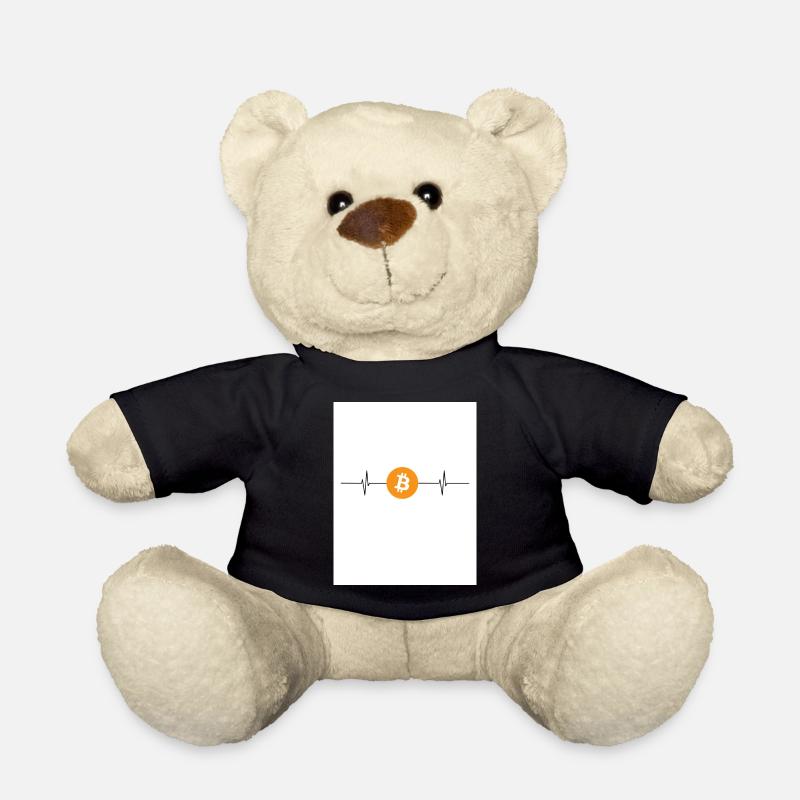 Bitcoinherzschlag - Teddy - Schwarz