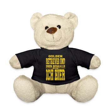 tier lustiger spruch brauen bachhund bier - Teddy - Schwarz - Vorne