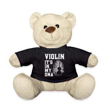 Violin Violinist Fingerprint - Teddy - Schwarz - Vorne