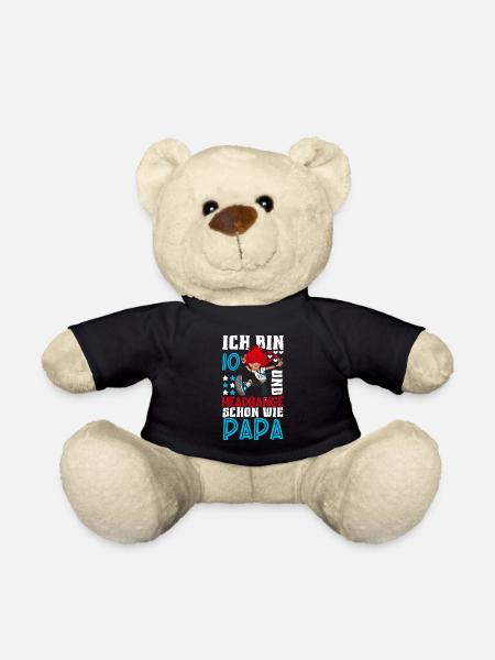 Ich bin 10 - Mädchen Rocker - Teddy - Schwarz