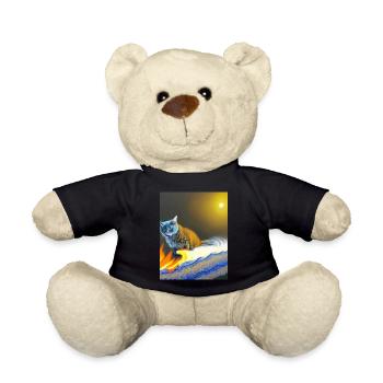 cat - Teddy Bear - black - Front