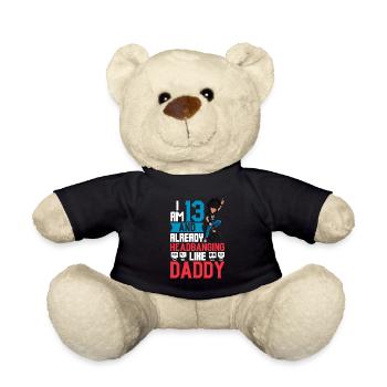 I'm 13 - Young Rocker - Teddy Bear - black - Front