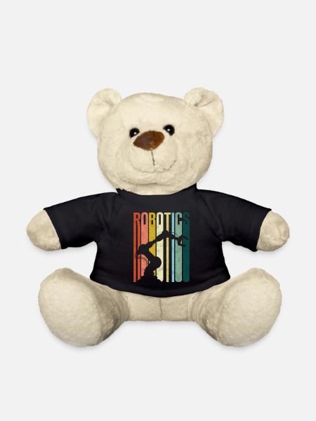 Robot Robotics Engineer Retro - Teddy - Schwarz