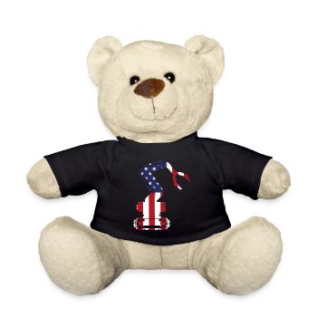 Ingénieur en robotique robotique américain - Nounours - noir - Devant