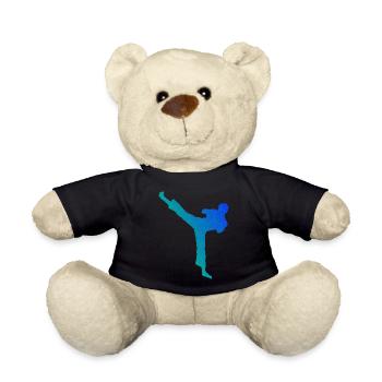 Kickboxer Kickboxing Kickboxing Hommes Femmes - Nounours - noir - Devant