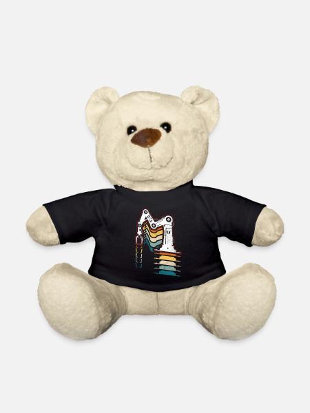 Robot Robotics Engineer Retro - Teddy - Schwarz