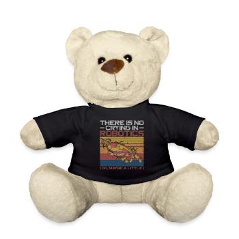 Robot Robotics Engineer Retro - Teddy Bear - black - Front