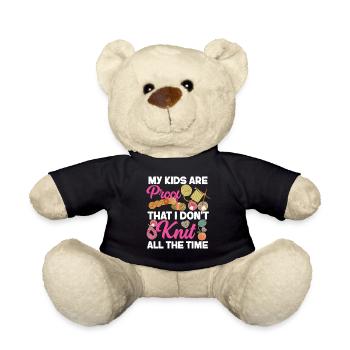 Knitting Knitter My Kids Are Proof - Teddy - Schwarz - Vorne