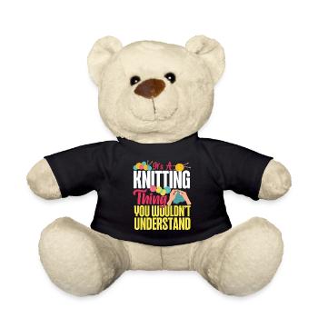 Tricot Tricoteur C’est un tricot - Nounours - noir - Devant