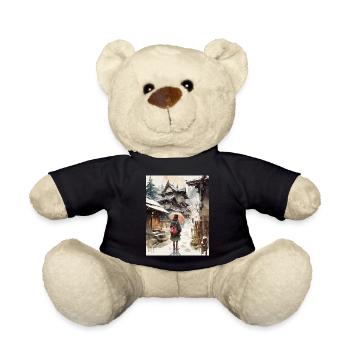 Asiatisches Pastell - Teddy - Schwarz - Vorne