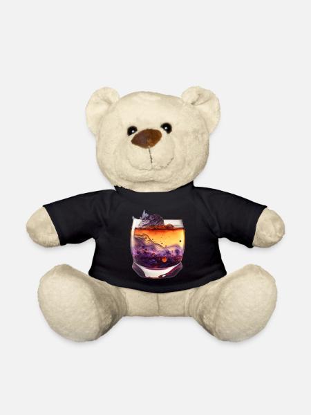 Whiskey Glas Geschenk - Teddy - Schwarz