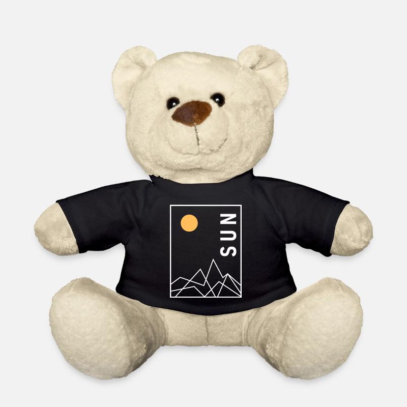 Sun Abstract Sunrise Mountains Nature Gift - Nounours - noir