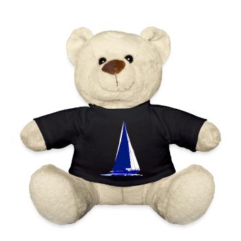 Sailboat Sailing Ship Sailing Sport Sailors - Teddy Bear - black - Front