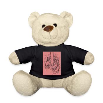 Boxhandschuhe - Teddy - Schwarz - Vorne