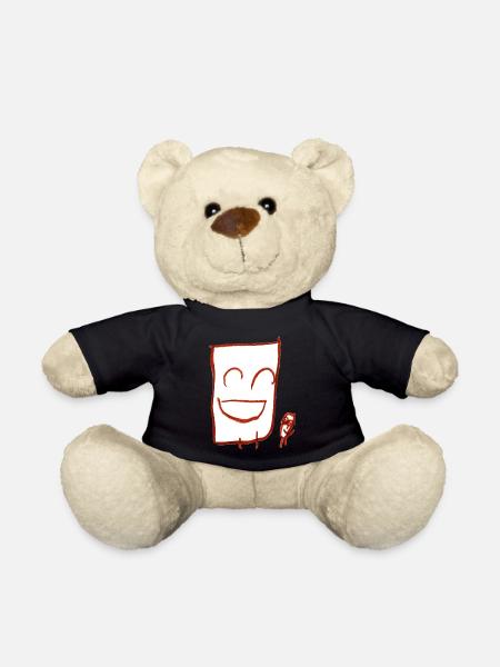Glückliche Kerle (weiß) - Teddy - Schwarz