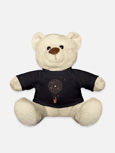 fantasievoller Pusteblumen Ballon - Teddy - Schwarz