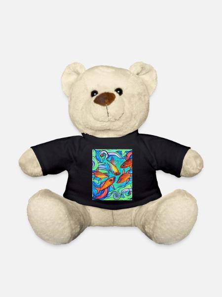 Pisces - Teddy Bear - black