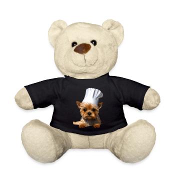 Yorkshire Terrier Restaurateur Chien Cuisine Chien Chiot - Nounours - noir - Devant