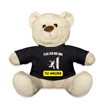 plus zen que moi tu meurs - Nounours - noir - Devant
