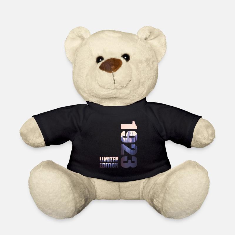 1923. Limited Edition T-Shirt Geburtstags Idee - Teddy - Schwarz
