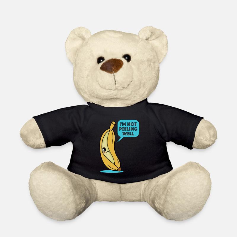 Ich schäle mich nicht gut| Banane, lustige Sprüche - Teddy - Schwarz