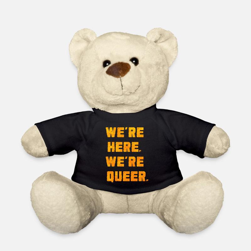 Wir sind da. Wir sind queer. - Teddy - Schwarz