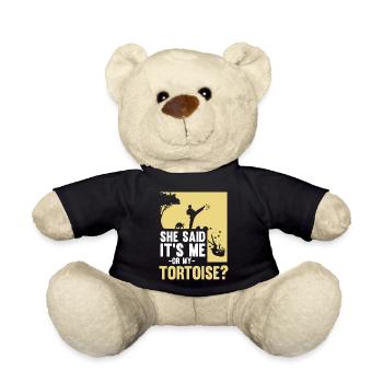 Tortue elle a dit que c’était moi ou ma tortue drôle de repti - Nounours - noir - Devant
