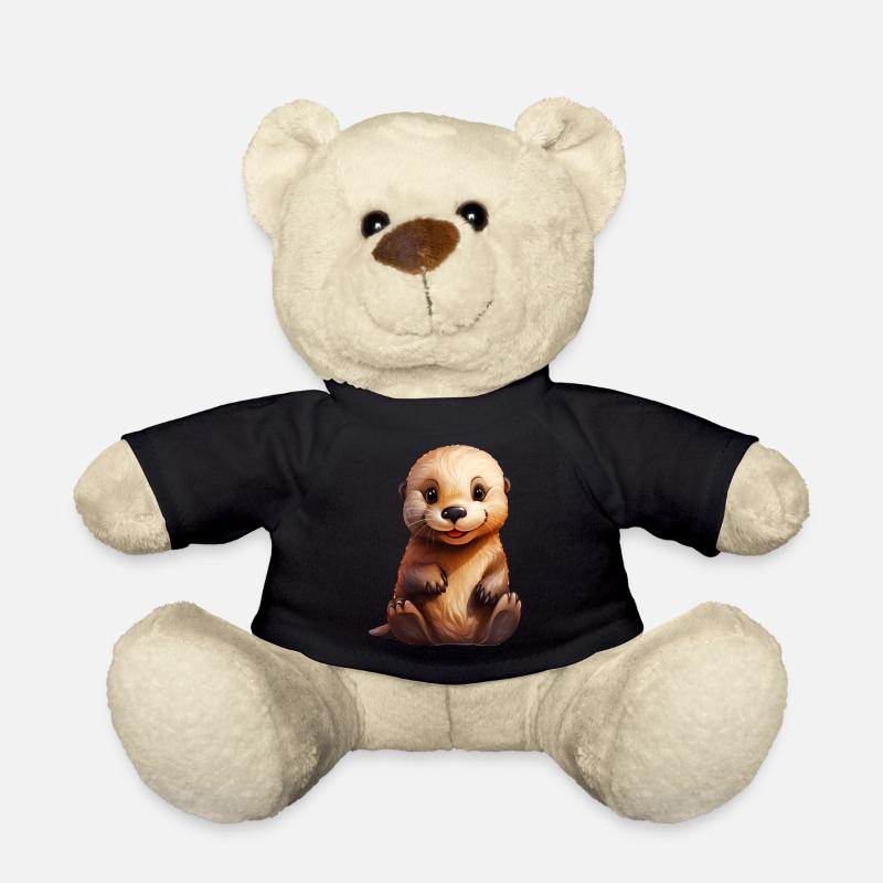 Cute Sea Otter Baby - Teddy - Schwarz