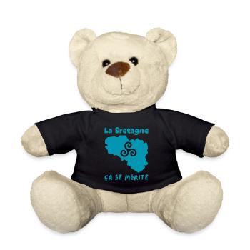 La Bretagne , ça se mérite 1 - Nounours - noir - Devant