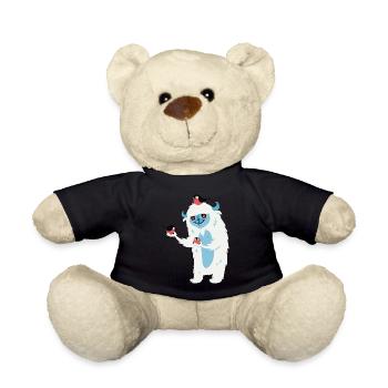 Monster mit Vögeln - Teddy - Schwarz - Vorne