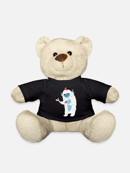 Monster mit Vögeln - Teddy - Schwarz
