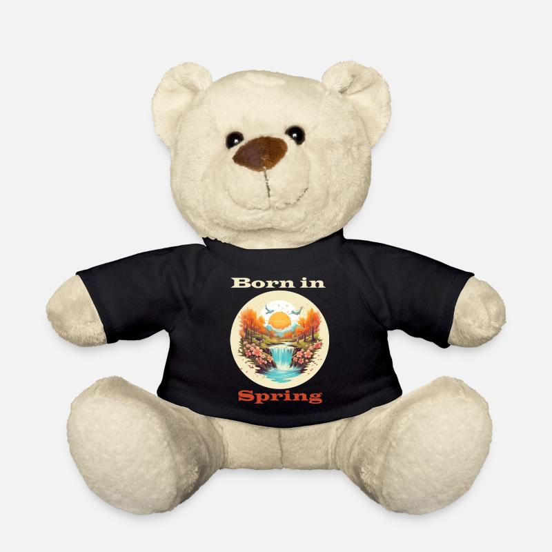 Born in Spring - Teddy Bear - black