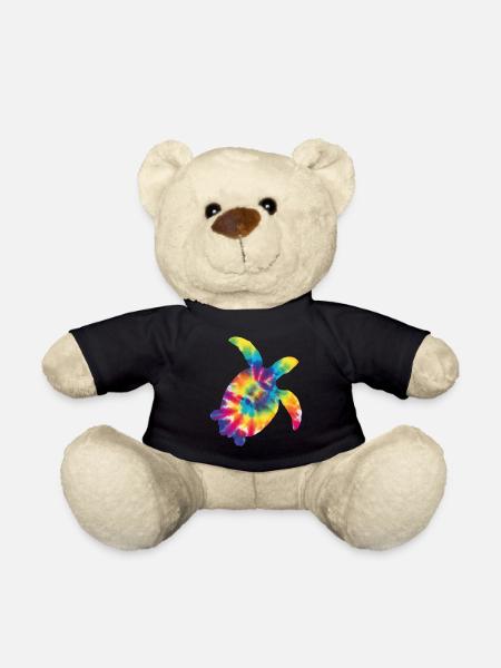 Sea Turtle Tortoise Tie Dye - Teddy - Schwarz