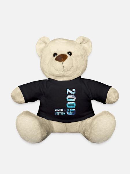 2009 Limited Edition T-Shirt Geburtstags Idee - Teddy - Schwarz