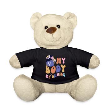Feminist My Body My Choice - Teddy Bear - black - Front