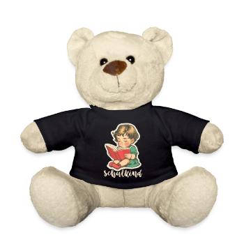 Schulkind, Erste Klasse - Teddy - Schwarz - Vorne