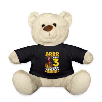 Ich bin 3 - Jungen Pirat - Teddy - Schwarz - Vorne