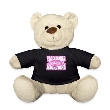 Feminist Vasectomies Prevents - Teddy Bear - black - Front