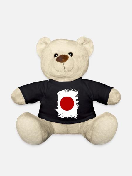 Drapeau du Japon utilisé Look Nihon Drapeau japonais - Nounours - noir