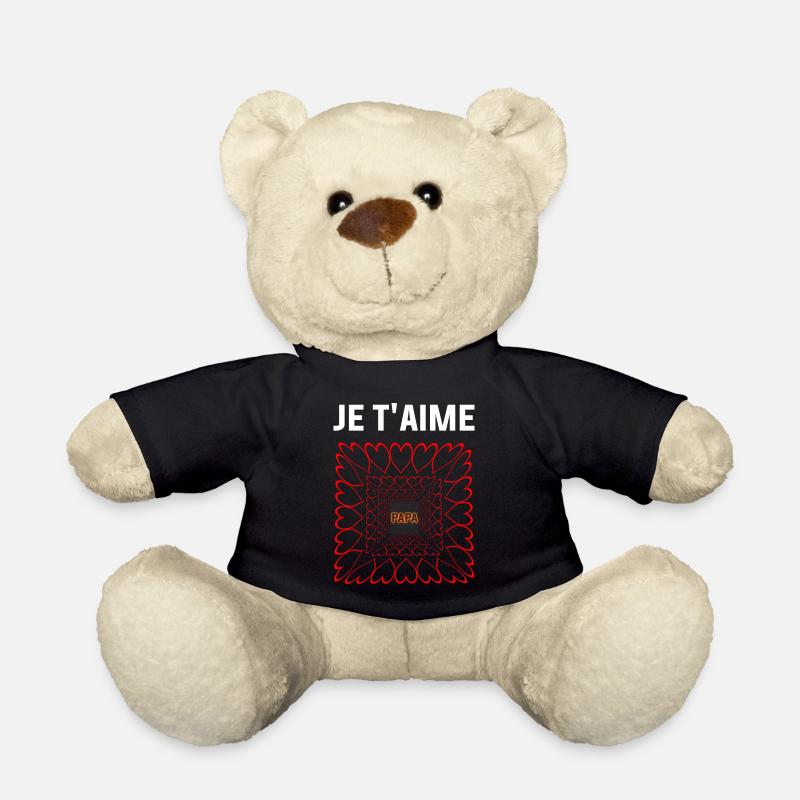 Je t'aime papa - Nounours - noir