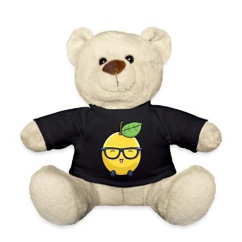 Kawaii Zitrone: Süße Säure - Teddy - Schwarz - Vorne