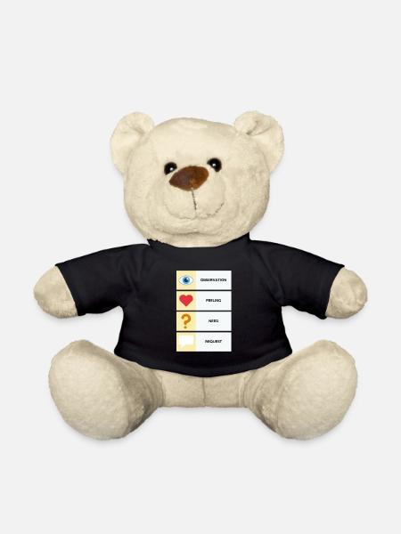 Gewaltfreie Kommunikation (Englisch) - Teddy - Schwarz