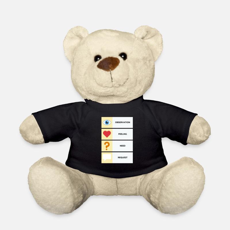 Gewaltfreie Kommunikation (Englisch) - Teddy - Schwarz