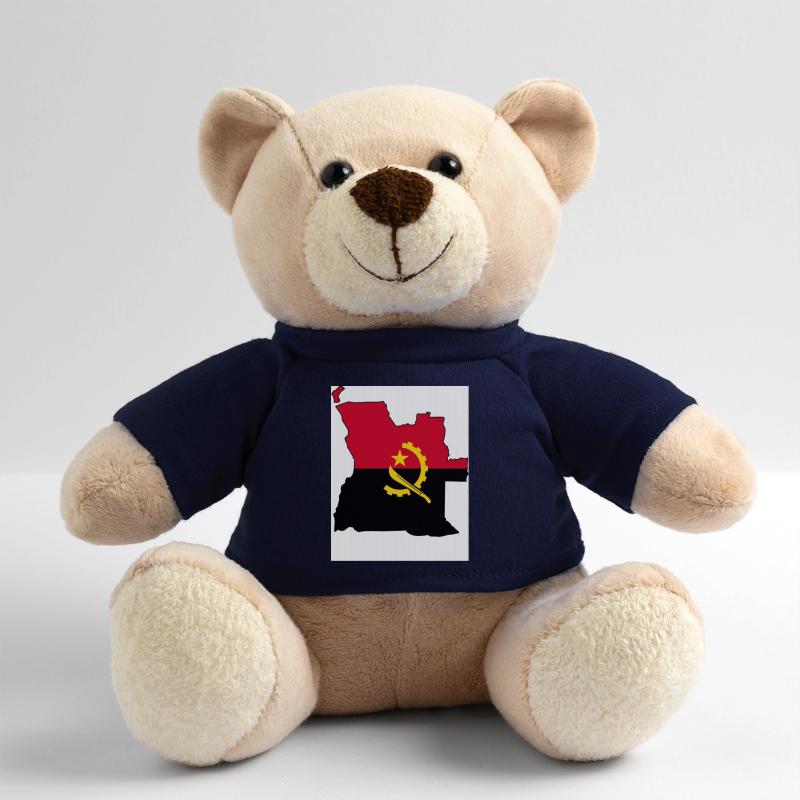 Angola Flagge, Map Teddy