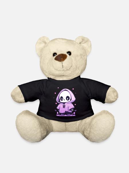 Cute Halloween Skeleton - Cute Scary Design - Teddy Bear - black